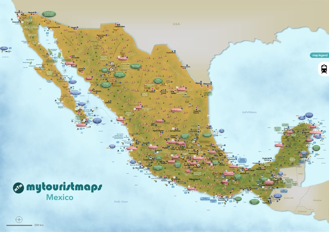 Interactive Tourist Map of Mexico